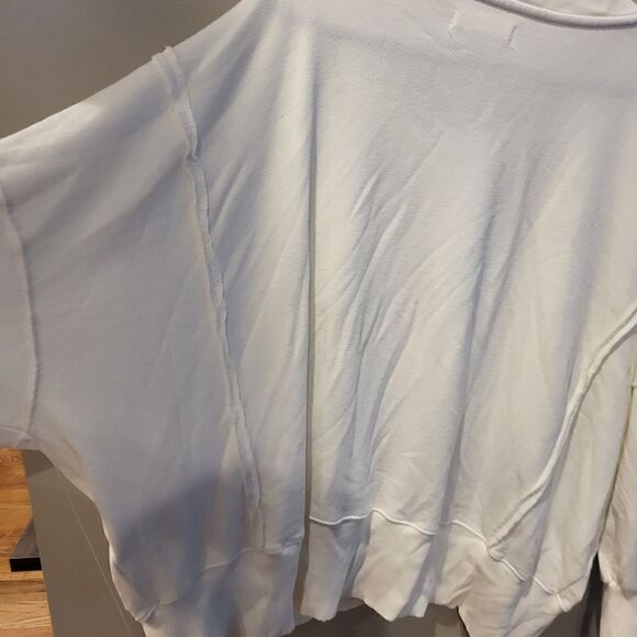 Free People Camden Sweatshirt Off White Large - Picture 6 of 8